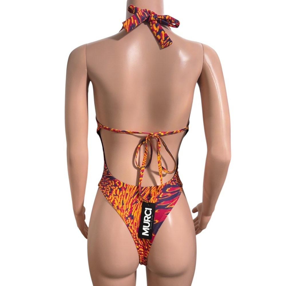 NWT MURCI Women’s Vibrant Multicolor One piece Swimsuit - Picture 4 of 9